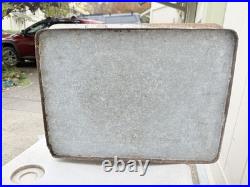 7Up Vintage Metal Cooler 1950s Progress Refrigerator Co Ice Chest Steel w Tray