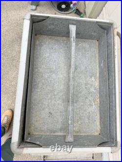 7Up Vintage Metal Cooler 1950s Progress Refrigerator Co Ice Chest Steel w Tray