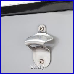 80 QT Rolling Cooler Cart Ice Chest for Outdoor Patio Deck Party Portable Party