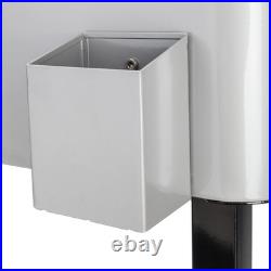 80 QT Rolling Cooler Cart Ice Chest for Outdoor Patio Deck Party Portable Party