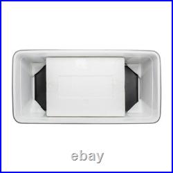 80 QT Rolling Cooler Cart Ice Chest for Outdoor Patio Deck Party Portable Party