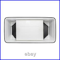 80Qt Outdoor Rolling Cooler Cart Ice Beer Beverage Chest Party Drink Camping US