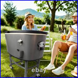 82Qt Dual-Lid Rolling Cooler Locking Wheels, 4-Day Ice Retention, Bottle Opener 82Qt Dual-Lid Rolling Cooler Locking Wheels, 4-Day Ice Retention, Bottle Opener