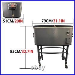 82Qt Dual-Lid Rolling Cooler Locking Wheels, 4-Day Ice Retention, Bottle Opener 82Qt Dual-Lid Rolling Cooler Locking Wheels, 4-Day Ice Retention, Bottle Opener