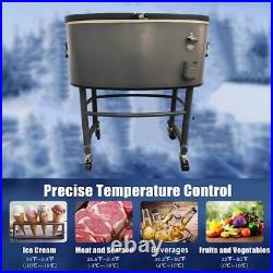 82Qt Dual-Lid Rolling Cooler Locking Wheels, 4-Day Ice Retention, Bottle Opener 82Qt Dual-Lid Rolling Cooler Locking Wheels, 4-Day Ice Retention, Bottle Opener
