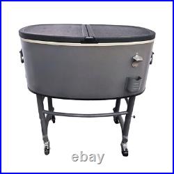 82Qt Dual-Lid Rolling Cooler Locking Wheels, 4-Day Ice Retention, Bottle Opener 82Qt Dual-Lid Rolling Cooler Locking Wheels, 4-Day Ice Retention, Bottle Opener