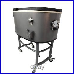 82Qt Dual-Lid Rolling Cooler Locking Wheels, 4-Day Ice Retention, Bottle Opener 82Qt Dual-Lid Rolling Cooler Locking Wheels, 4-Day Ice Retention, Bottle Opener