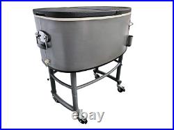 82Qt Dual-Lid Rolling Cooler Locking Wheels, 4-Day Ice Retention, Bottle Opener 82Qt Dual-Lid Rolling Cooler Locking Wheels, 4-Day Ice Retention, Bottle Opener