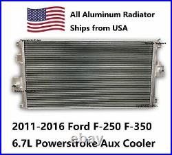 Aluminum Radiator 2011-2016 Ford F-250 F-350 6.7L with AUXILIARY Cooler HPR814