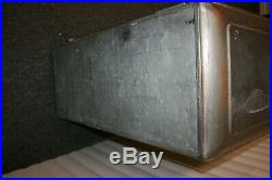 Antique Belknap Commander Ice Box Metal Tin Cooler Refrigerator Icebox
