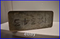 Antique Coca-Cola Cooler Box 1940s Metal Ice Chest Embossed Drink Coca-Cola Logo