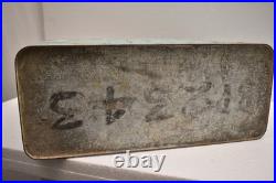 Antique Coca-Cola Cooler Box 1940s Metal Ice Chest Embossed Drink Coca-Cola Logo