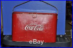 Antique Coke / Coca-Cola Metal Cooler