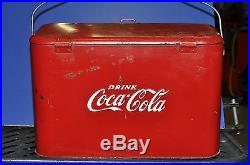 Antique Coke / Coca-Cola Metal Cooler