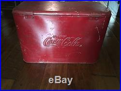 Antique Coke / Coca-Cola Metal Cooler Progress