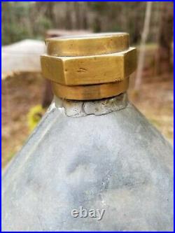 Antique Galvanized Metal Water Cooler Hayden Company Haydenville Mass Dispenser