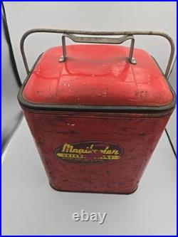 Antique Magikooler Metal Ice Chest galvanized Rare 1950s Great Condition