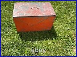 Antique Metal Cooler, Ice Box Good Condition