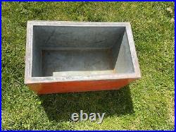 Antique Metal Cooler, Ice Box Good Condition