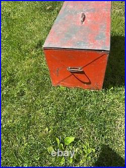 Antique Metal Cooler, Ice Box Good Condition