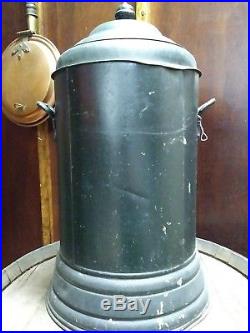 Antique Metal Tole Stenciled Painted Water Cooler Coffee Dispenser