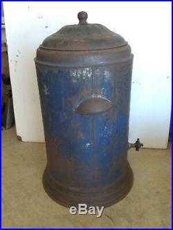 Antique Metal Tole/Toleware Water Cooler 5 gallon