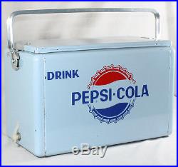 Antique Pepsi-Cola advertising Metal Cooler
