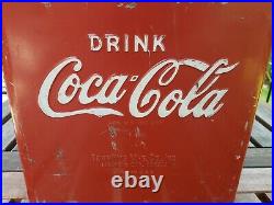 Antique / Vintage 1950's Coca Cola metal cooler by TempRite Mfg Co