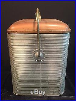 Antique Vintage Knapp-Monarch Therm-a-Kooler Aluminum Metal Cooler c. 1950s
