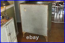 Antique Vintage Metal Ice Box Chest Refrigerator AS IS #3233