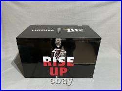 Atlanta Falcons Football Miller Lite Metal Cooler Ice Chest Tailgate Man Cave
