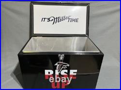 Atlanta Falcons Football Miller Lite Metal Cooler Ice Chest Tailgate Man Cave
