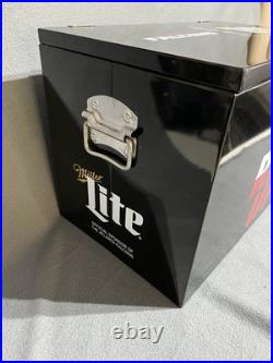 Atlanta Falcons Football Miller Lite Metal Cooler Ice Chest Tailgate Man Cave