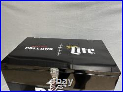 Atlanta Falcons Football Miller Lite Metal Cooler Ice Chest Tailgate Man Cave