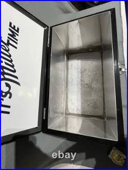 Atlanta Falcons Football Miller Lite Metal Cooler Ice Chest Tailgate Man Cave