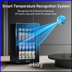 BODEGACOOLER Beverage Refrigerator Cooler, 24 Bottles Mini Fridge with Glass Door