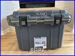 BRAND NEW! Pelican 50QT Elite Cooler Gun Metal/OD Green 50Q-14-GNMTLOD
