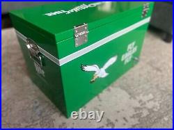BRAND NEW Vintage Metal Ice Box Cooler Miller Lite Philadelphia Eagles