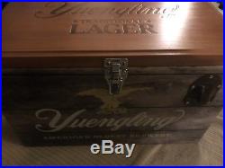BRAND NEW Yuengling Traditional Lager 20 Liter Metal Cooler with Wooden Lid