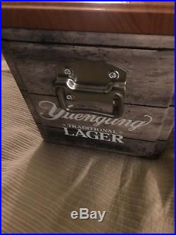 BRAND NEW Yuengling Traditional Lager 20 Liter Metal Cooler with Wooden Lid