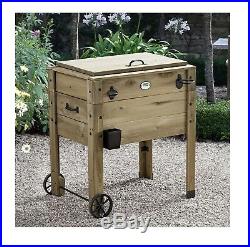 Backyard Discovery Patio Cooler Rustic Design High-Quality Metal Easy to Clean
