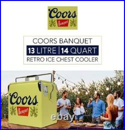 Banquet Retro Ice Chest Cooler with Bottle Opener 13 L /14 Quart Vintage Styl