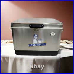 Beach Metal Cooler 54 QT Yakimoto Reto Ice Chest for Camping BBQ Party Traveling
