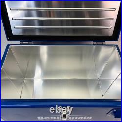 Best Foods Promo Retro Ice Chest Metal Cooler Box Blue with Bottle Opener