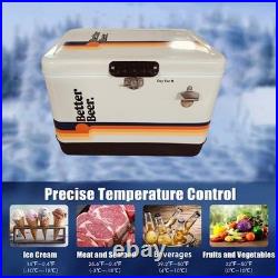 Better Beer 54Qt Vintage Cooler Heavy Duty, Insulated, with Drain & Bottle Opener