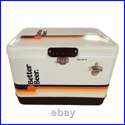 Better Beer 54Qt Vintage Cooler Heavy Duty, Insulated, with Drain & Bottle Opener