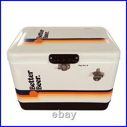 Better Beer 54Qt Vintage Cooler Heavy Duty, Insulated, with Drain & Bottle Opener