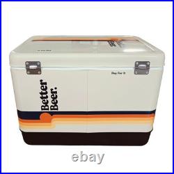 Better Beer 54Qt Vintage Cooler Heavy Duty, Insulated, with Drain & Bottle Opener