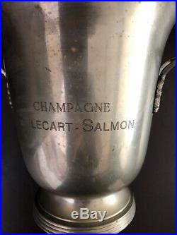Billecart Salmon Champagne Bucket Cooler Vintage Art Deco Style Used