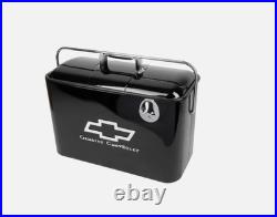 Black Chevy Vintage Drink Cooler Classic Genuine Chevrolet 50's 60's 70's Style